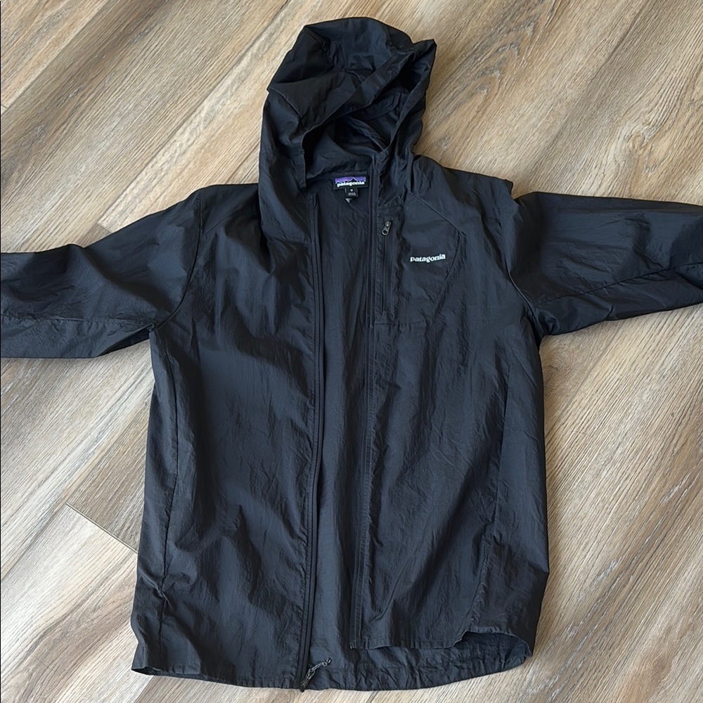 Patagonia Black Lightweight Hooded Jacket - Houdini - Men’s Size M